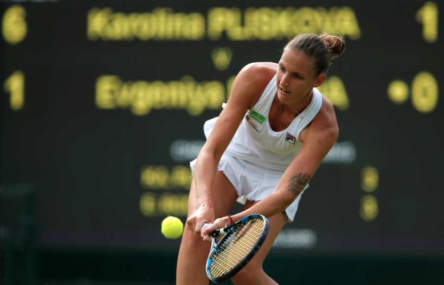 Pliskova Wimbledon 2017 Backhand Defense