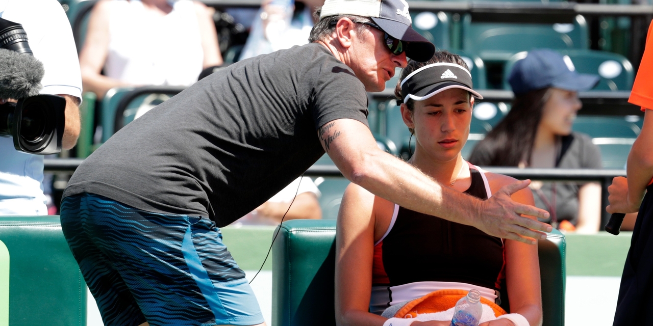 Sam Sumyk Coaches Garbine Muguruza Roland Garros 2018