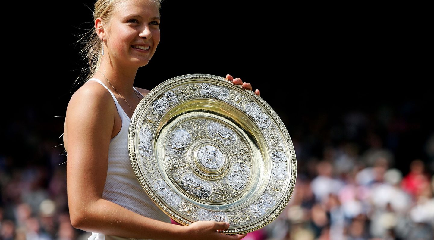 Sharapova 2004 Wimbledon Champion Trophy