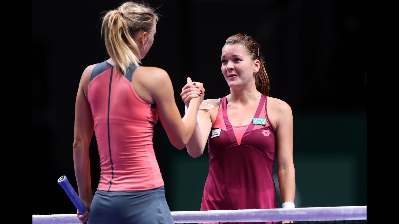 Sharapova Radwanska 2012 WTA Finals
