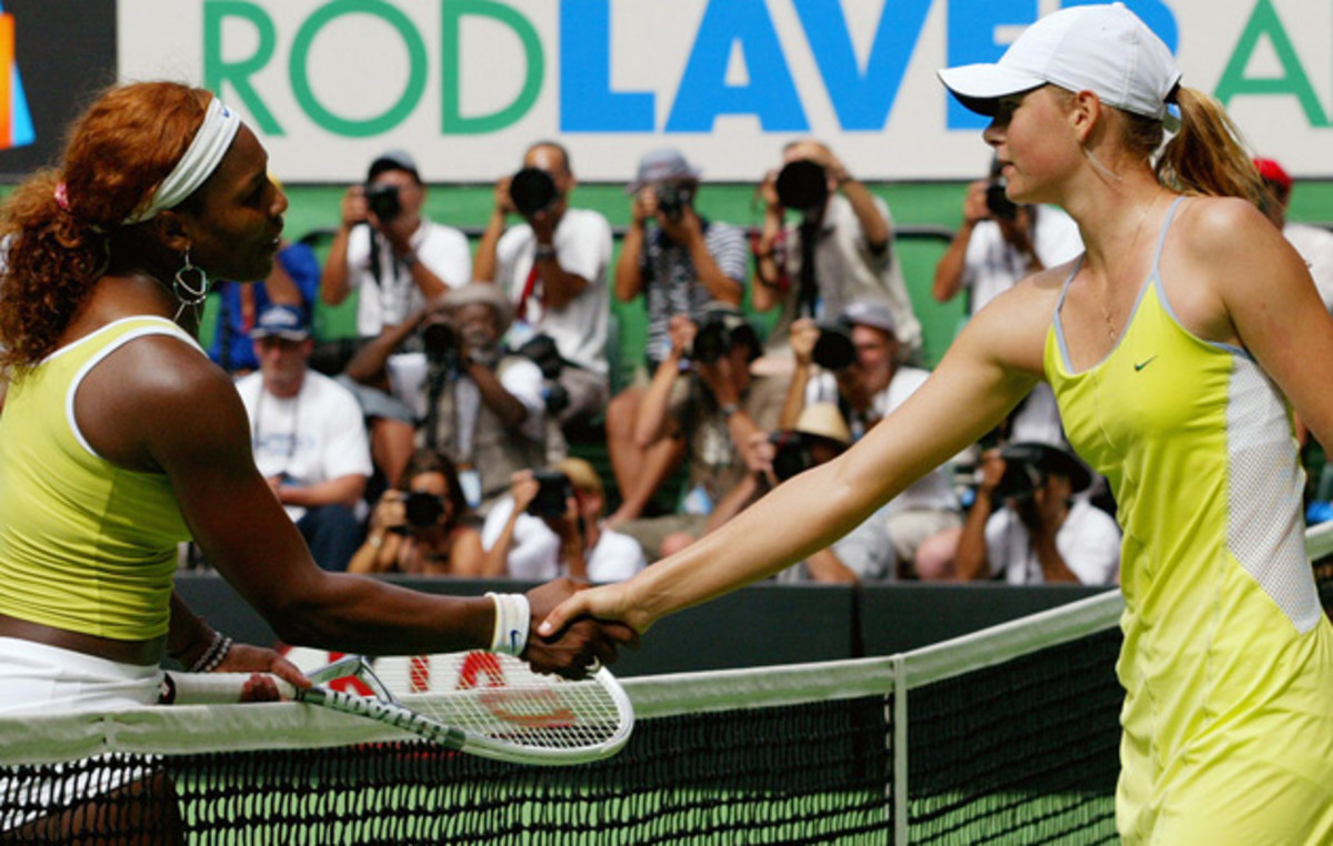 Sharapova Serena Williams 2005 Australian Open Semifinals